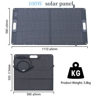 600W Solar Generator Lifepo4 BAT Portable Power Station for Camping Outdoor Activities 100W 200W Foldable Solar Panel Charger